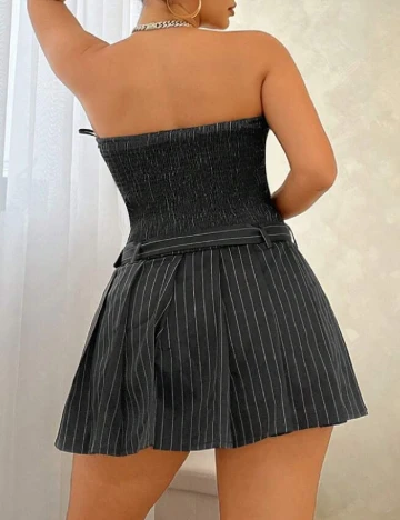 Rochie scurta SHEIN, gri inchis