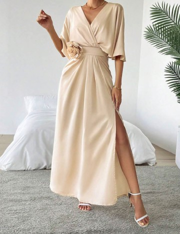 Rochie lunga SHEIN, crem