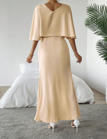 Rochie lunga SHEIN, crem