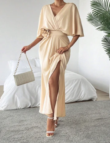Rochie lunga SHEIN, crem