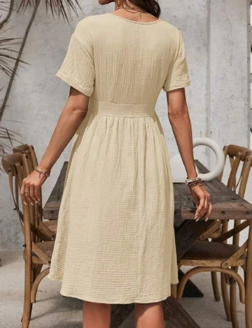 Rochie medie SHEIN, crem Crem