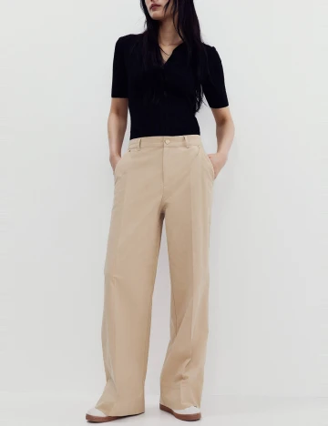 Pantaloni H&M, crem