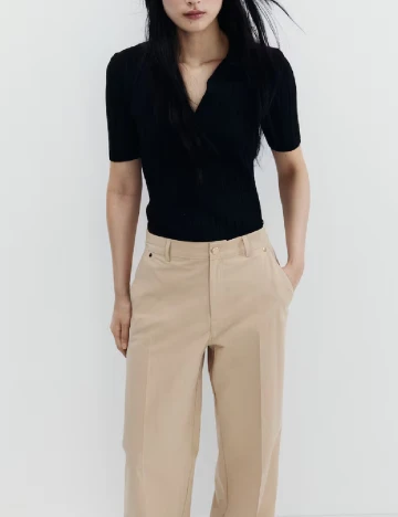Pantaloni H&M, crem