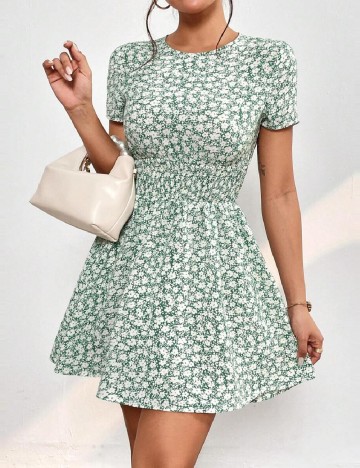 Rochie scurta SHEIN, verde