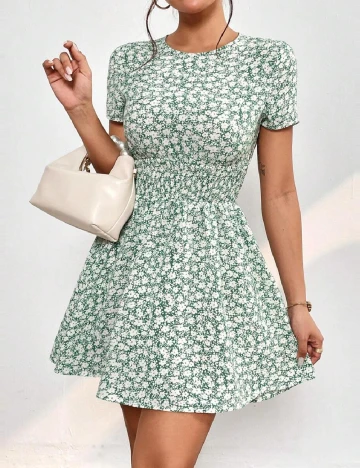 Rochie scurta SHEIN, verde