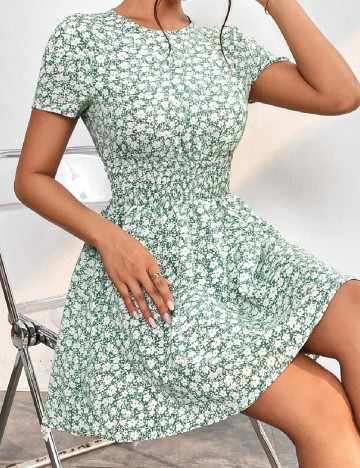 Rochie scurta SHEIN, verde