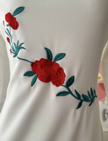 Rochie medie SHEIN, alb