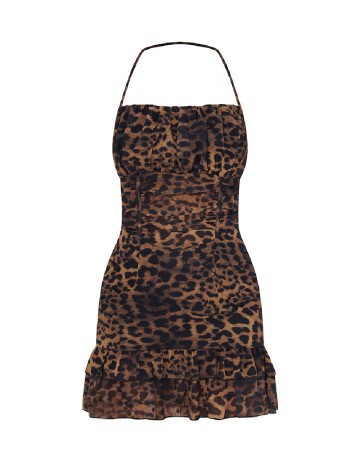 Rochie scurta PRETTYLITTLETHING, animal print