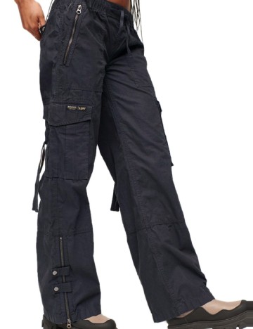Pantaloni Super Dry, bleumarin inchis