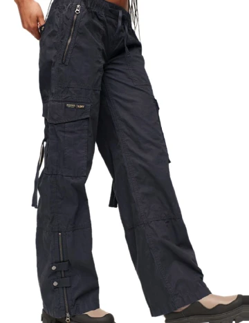 Pantaloni Super Dry, bleumarin inchis Albastru