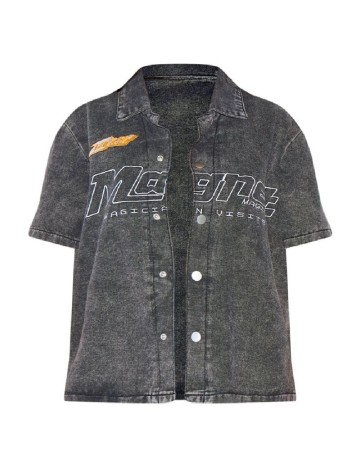 Camasa PRETTYLITTLETHING, gri