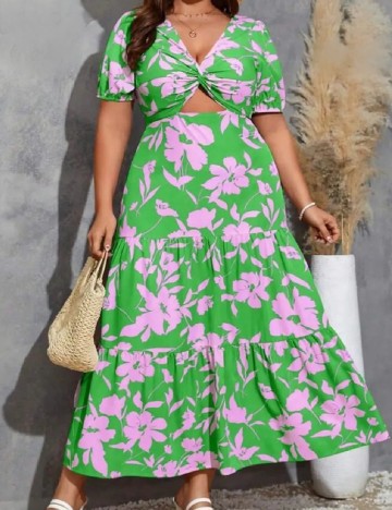 
						Rochie lunga SHEIN CURVE, verde
