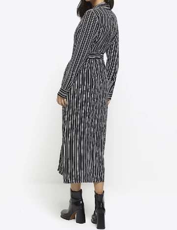 Rochie medie River Island, alb/negru