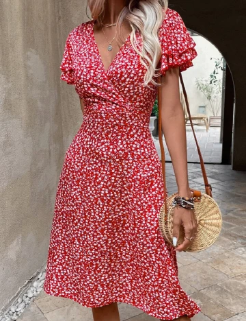 Rochie scurta SHEIN, rosu