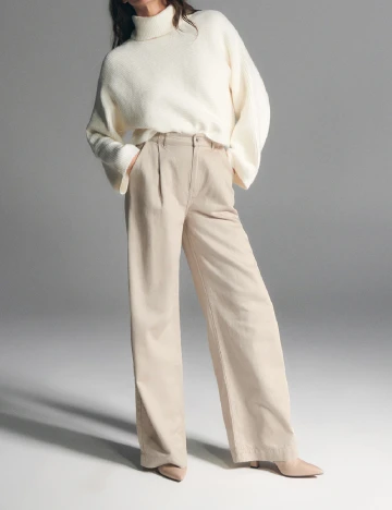 Pantaloni Reserved, bej