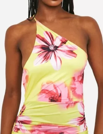 Rochie lunga Boohoo, floral print