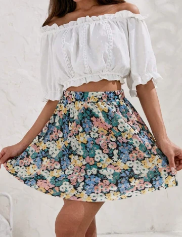 Fusta SHEIN, floral print