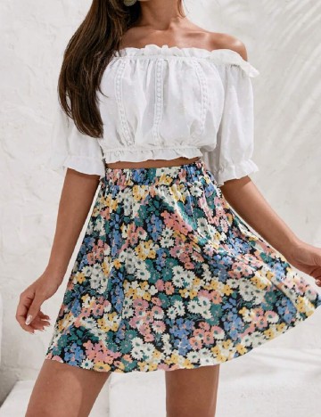 Fusta SHEIN, floral print
