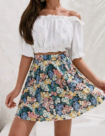Fusta SHEIN, floral print