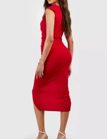 Rochie medie Boohoo, rosu