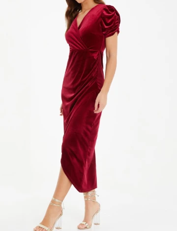 Rochie medie Quiz, rosu