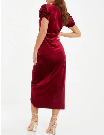 Rochie medie Quiz, rosu