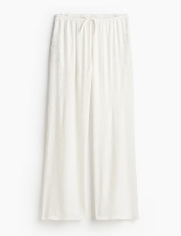 Pantaloni H&M, alb