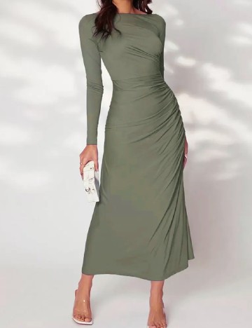 Rochie lunga SHEIN, verde