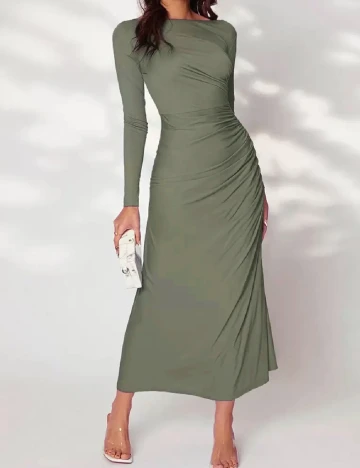 Rochie lunga SHEIN, verde Verde
