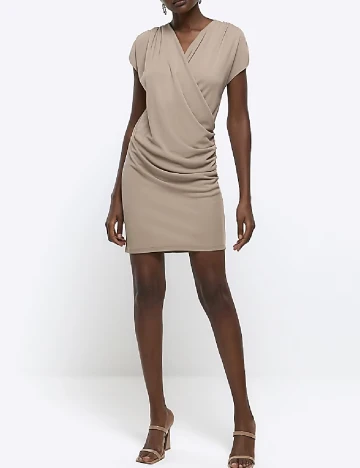 Rochie scurta River Island, maro deschis