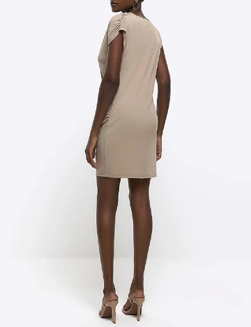 Rochie scurta River Island, maro deschis