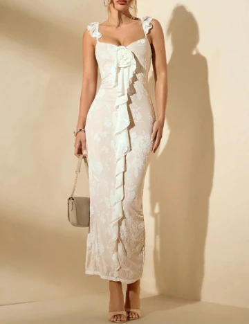 Rochie lunga SHEIN, ecru