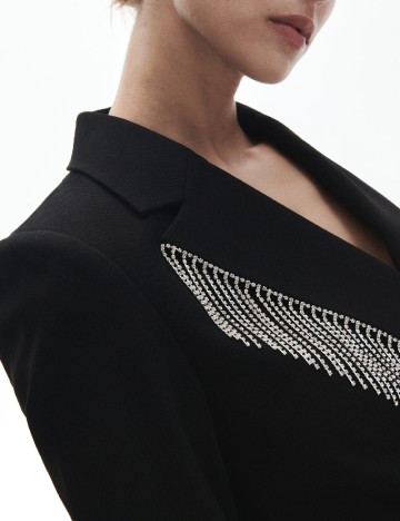 Sacou Oversize Reserved, negru