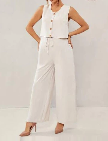 Compleu SHEIN Maternity, crem