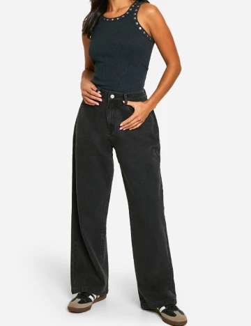 Blugi Boohoo, negru
