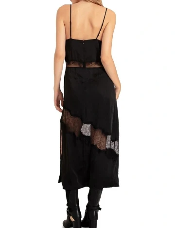 Rochie medie Belle & bloom, negru