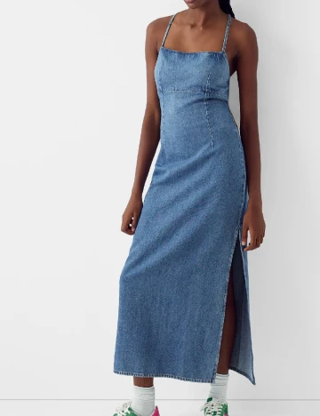 Rochie lunga Bershka, albastru