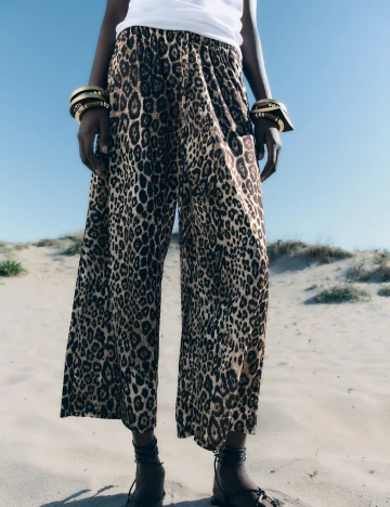 Pantaloni Zara, animal print