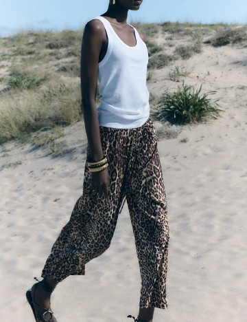 Pantaloni Zara, animal print