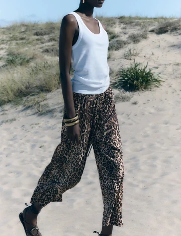 Pantaloni Zara, animal print