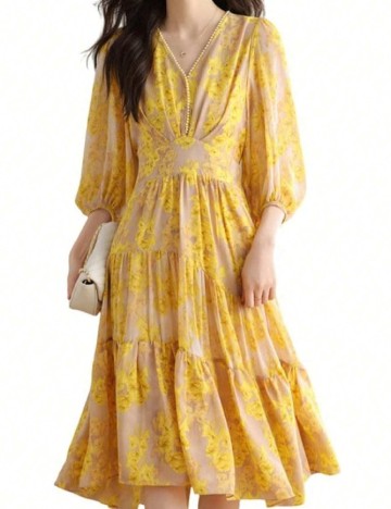 
						Rochie medie SHEIN, galben
