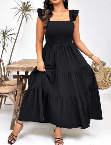 Rochie lunga SHEIN CURVE, negru