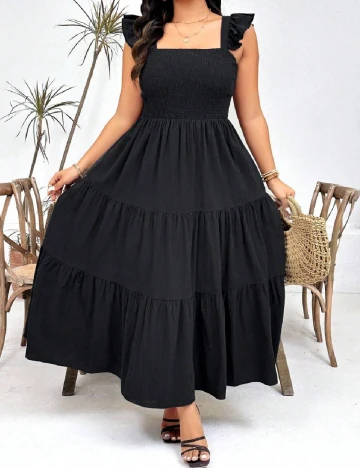 Rochie lunga SHEIN CURVE, negru