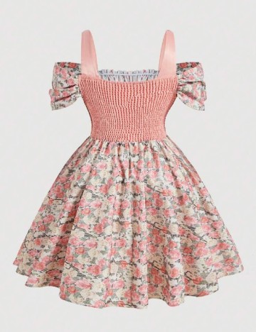 Rochie scurta SHEIN CURVE, floral print