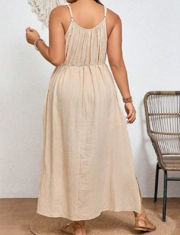 Rochie lunga SHEIN CURVE, crem