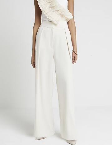 Pantaloni River Island, crem