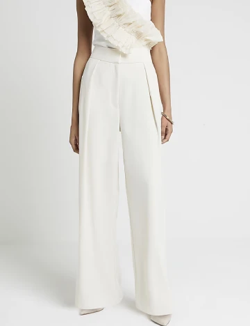 Pantaloni River Island, crem