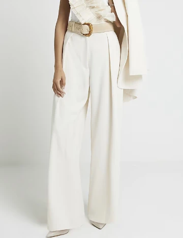 Pantaloni River Island, crem