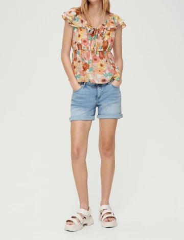 Bluza Q/S, floral Floral print