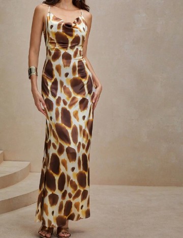 Rochie lunga Anewsta, mix culori